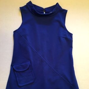 Jennifer Lopez Blue Stretch Sleeveless Dress